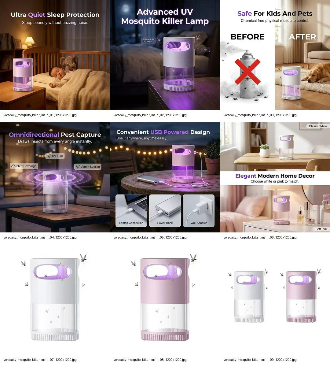 ๐ฆ๐ฅLAST DAY SALE 49% OFF-Mosquito Killer Lamp โ quiet, USB, chemical-free. 50K+ sold! ๐๐