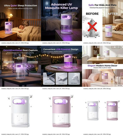 🦟🔥LAST DAY SALE 49% OFF-Mosquito Killer Lamp – quiet, USB, chemical-free. 50K+ sold! 🔇🌙