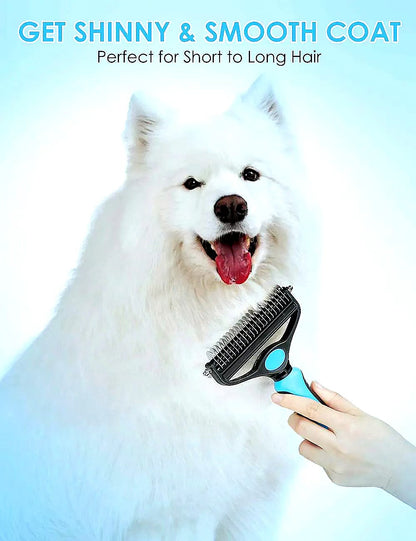🐾 Professional Deshedding Tool for Dogs & Cats – Gentle, Efficient & Fur-Free Home ✨💖