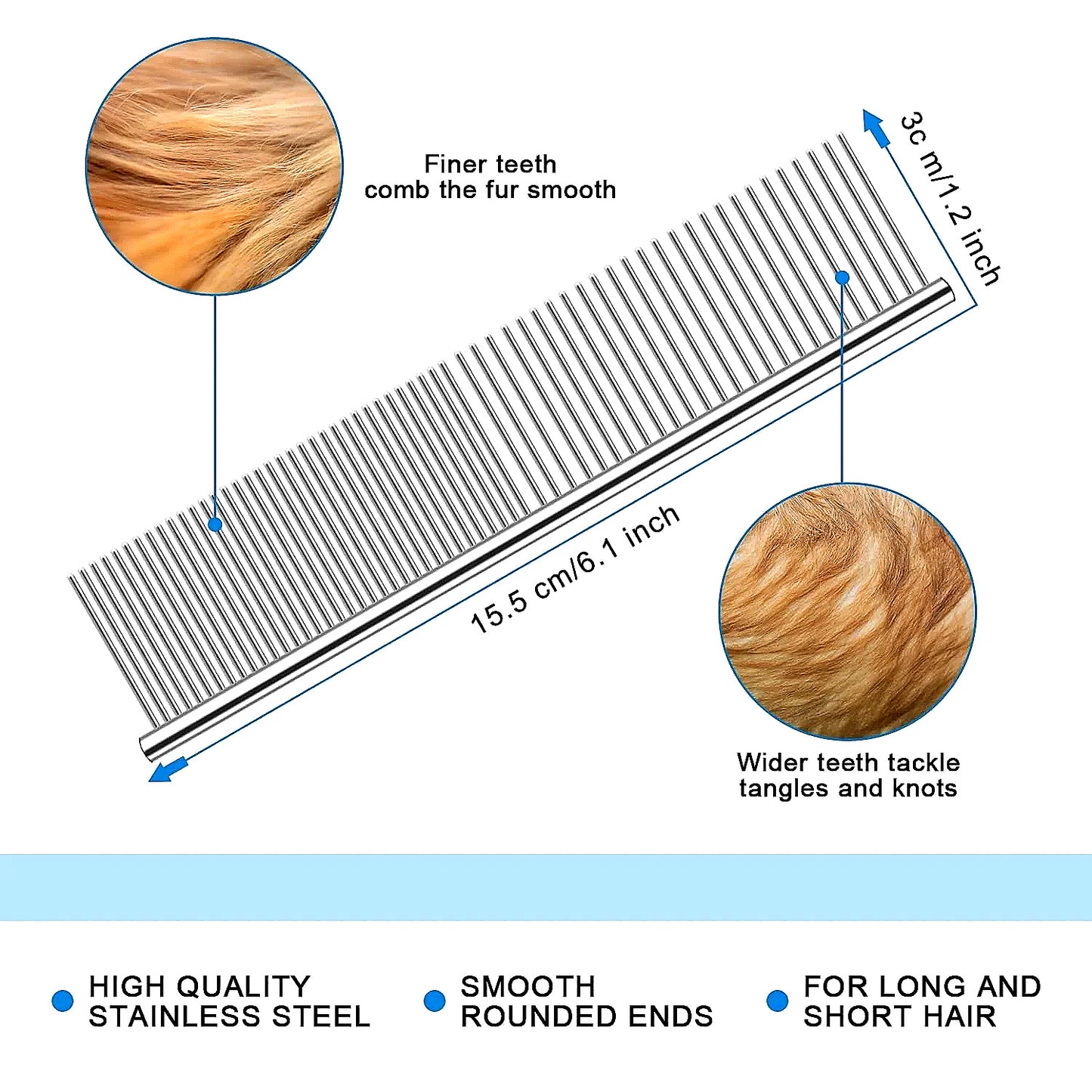 🐾 Professional Deshedding Tool for Dogs & Cats – Gentle, Efficient & Fur-Free Home ✨💖