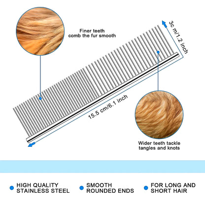 🐾 Professional Deshedding Tool for Dogs & Cats – Gentle, Efficient & Fur-Free Home ✨💖